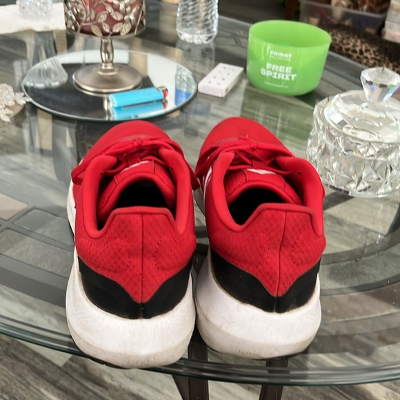 ☁️ADIDAS CLOUD FOAM ATHLETIC SHOES SIZE 11 RED GREAT CONDITION! - Picture 7 of 9